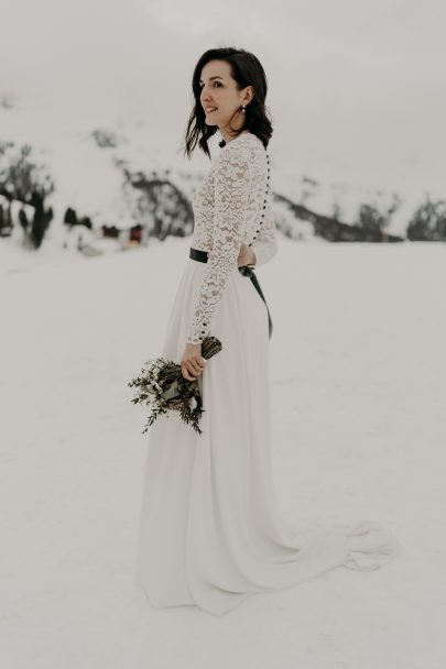 Un mariage sous la neige en Autriche - La mariée aux pieds nus