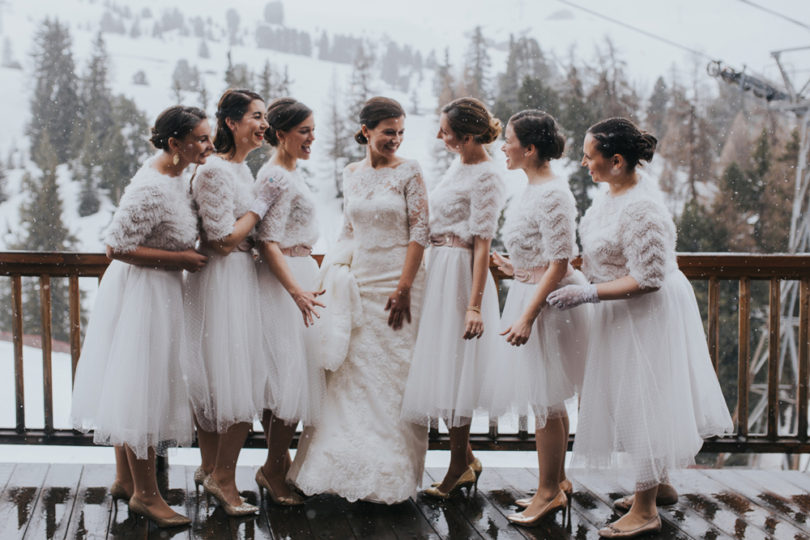 Un mariage en hiver sous la neige à La Plagne - A découvrir sur le blog mariage www.lamarieeauxpiedsnus .com - Photos : NeuPap Photography