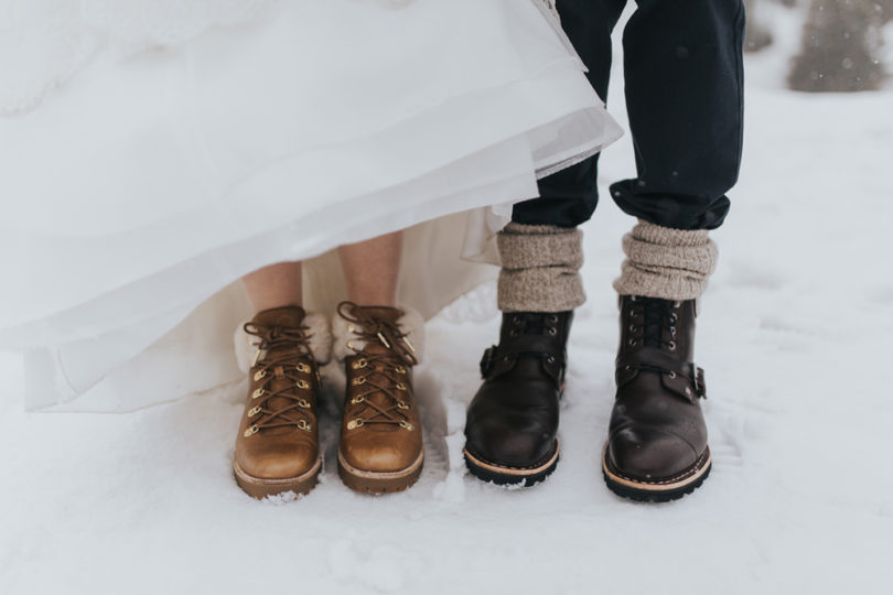 Un mariage en hiver sous la neige à La Plagne - A découvrir sur le blog mariage www.lamarieeauxpiedsnus .com - Photos : NeuPap Photography