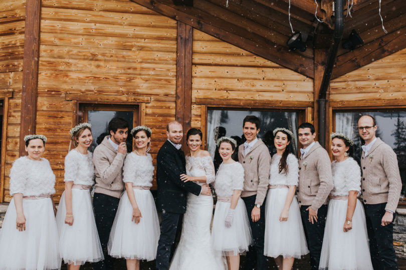 Un mariage en hiver sous la neige à La Plagne - A découvrir sur le blog mariage www.lamarieeauxpiedsnus .com - Photos : NeuPap Photography