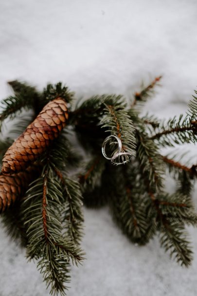 Un mariage sous la neige à la montagne - Photos : Bel Esprit - Blog mariage : La mariée aux pieds nus