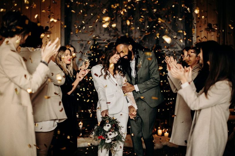 Un mariage à Noël - Photos : Melody Barabé - Blog mariage : La mariée aux pieds nus