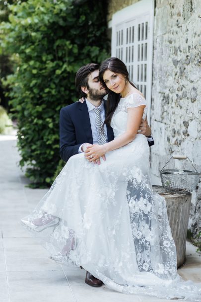 Un mariage en blanc en Normandie à la Dîme de Giverny - Photos : Zoe Fidji - Blog mariage : La mariée aux pieds nus