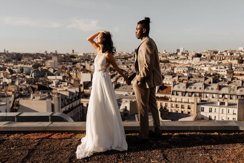 Un mariage sur les toits de Paris - Photos : Throught the glass Paris - Blog mariage : La mariée aux pieds nus