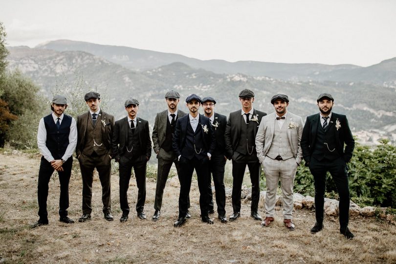 Un mariage sur le thème de Peaky Blinders au Château Haute Germaine dans les Alpes Maritimes - Photos : David Latour - Blog mariage : La mariée aux pieds nus