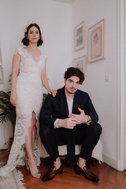 Un mariage en petit comité à Paris - Photos : Lika Banshoya - Blog mariage : La mariée aux pieds nus