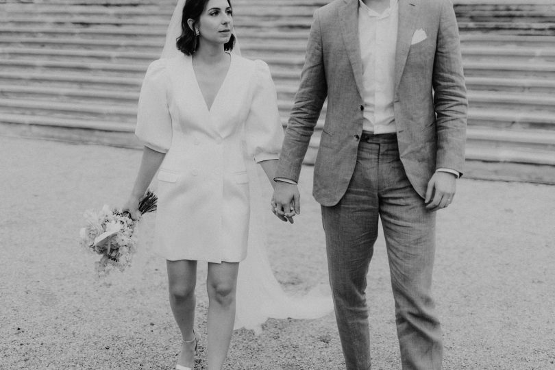 Un mariage en petit comité à Paris - Photos : Lika Banshoya - Blog mariage : La mariée aux pieds nus