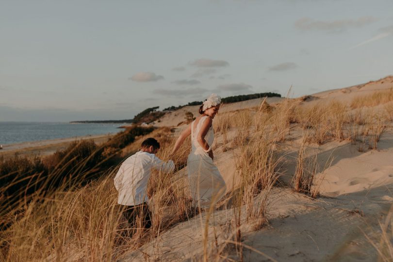 Un mariage sur une plage du Cap Ferret - Wedding planner : Sparkly - Blog mariage : La mariée aux pieds nus
