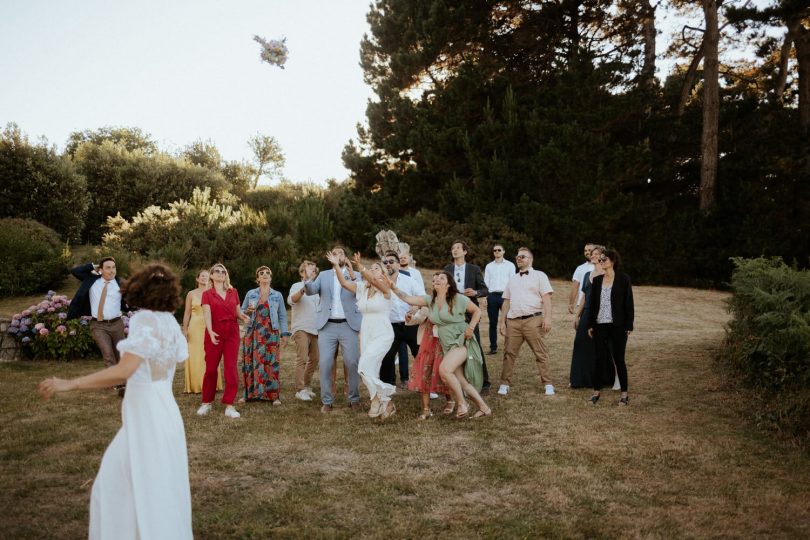 Un mariage sur la plage à la Villa Savheol en Bretagne - Photos : Solène Lagant - Blog mariage : La mariée aux pieds nus