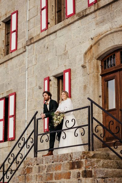 Un mariage en hiver au Refuge du Montenvers à Chamonix - Photos : Capyture - Blog mariage : La mariée aux pieds nus