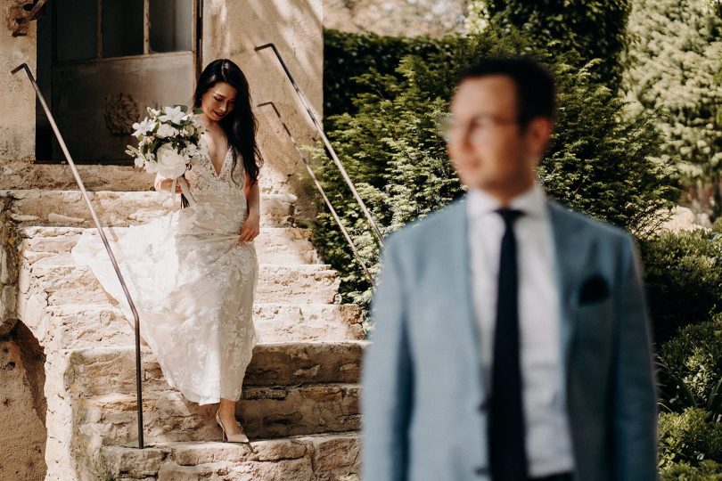 Un mariage romantique en petit comité en Provence - Photos : Sidonie Vidal - Blog mariage : La mariée aux pieds nus