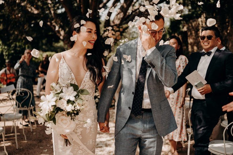 Un mariage romantique en petit comité en Provence - Photos : Sidonie Vidal - Blog mariage : La mariée aux pieds nus