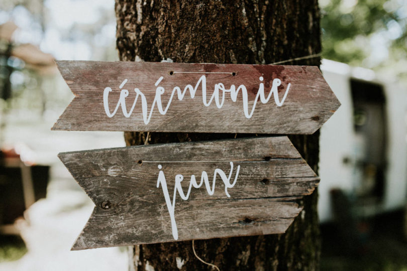 Un mariage rustique et champêtre dans une forêt des Landes - A découvrir sur le blog mariage www.lamarieeauxpiedsnus.com - Photos : Yoris Photographe