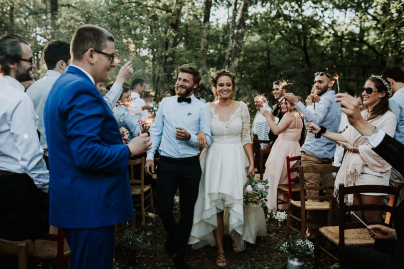 Un mariage rustique et champêtre dans une forêt des Landes - A découvrir sur le blog mariage www.lamarieeauxpiedsnus.com - Photos : Yoris Photographe