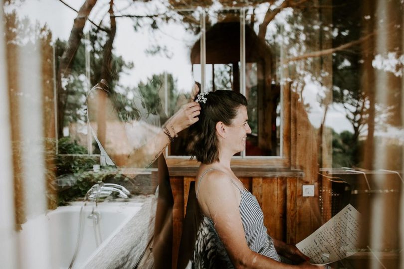 Un mariage en toute simplicité à La cabane Bartherotte au Cap Ferret - Photos : Les récits de Becca - Blog mariage : La mariée aux pieds nus