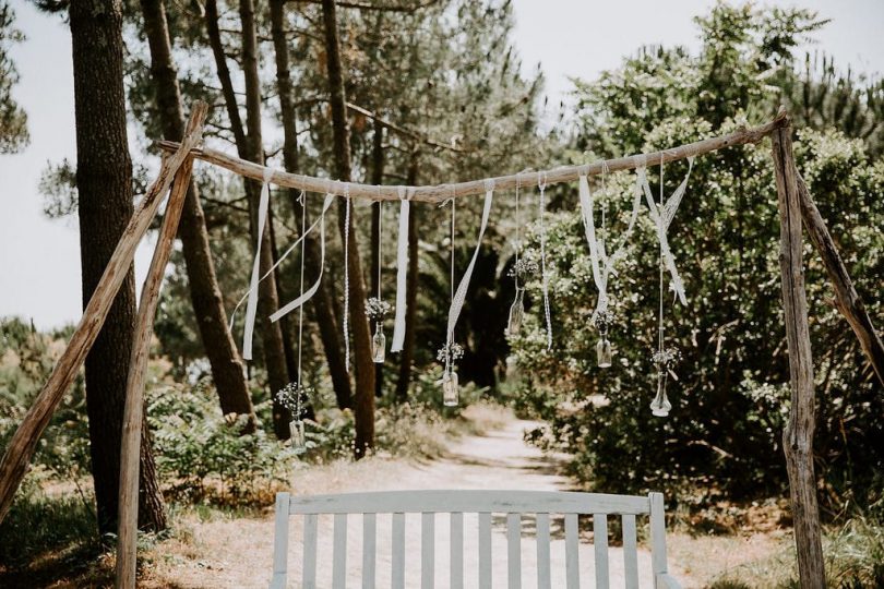 Un mariage en toute simplicité à La cabane Bartherotte au Cap Ferret - Photos : Les récits de Becca - Blog mariage : La mariée aux pieds nus