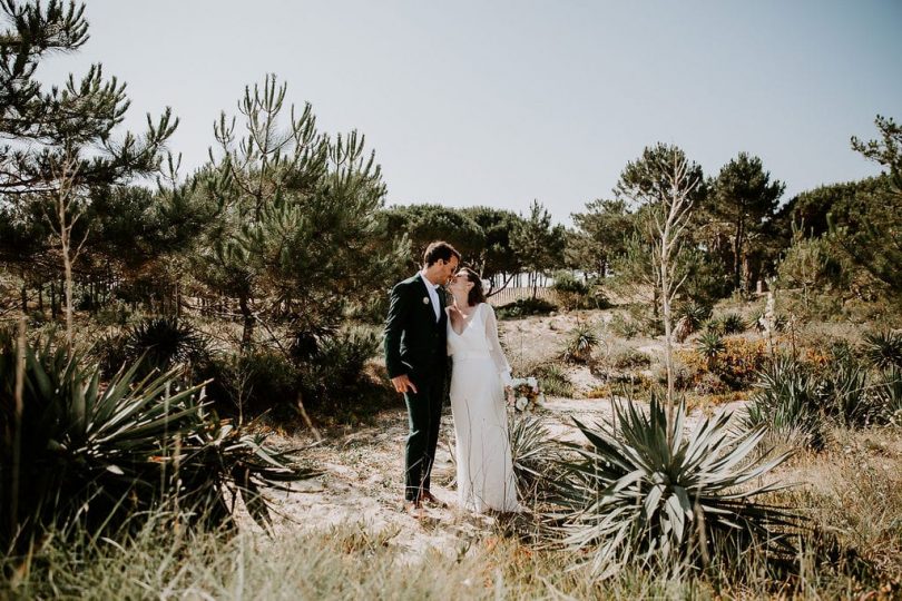 Un mariage en toute simplicité à La cabane Bartherotte au Cap Ferret - Photos : Les récits de Becca - Blog mariage : La mariée aux pieds nus