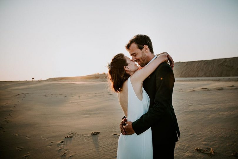 Un mariage en toute simplicité à La cabane Bartherotte au Cap Ferret - Photos : Les récits de Becca - Blog mariage : La mariée aux pieds nus