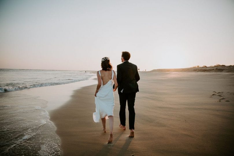 Un mariage en toute simplicité à La cabane Bartherotte au Cap Ferret - Photos : Les récits de Becca - Blog mariage : La mariée aux pieds nus