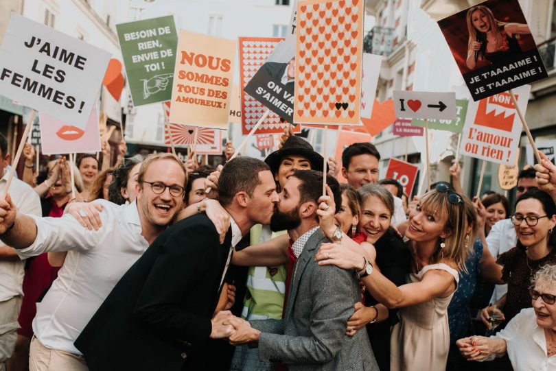 Un mariage simple et joyeux à Paris - Photos : Léa Féry - Blog mariage : La mariée aux pieds nus