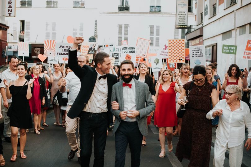 Un mariage simple et joyeux à Paris - Photos : Léa Féry - Blog mariage : La mariée aux pieds nus