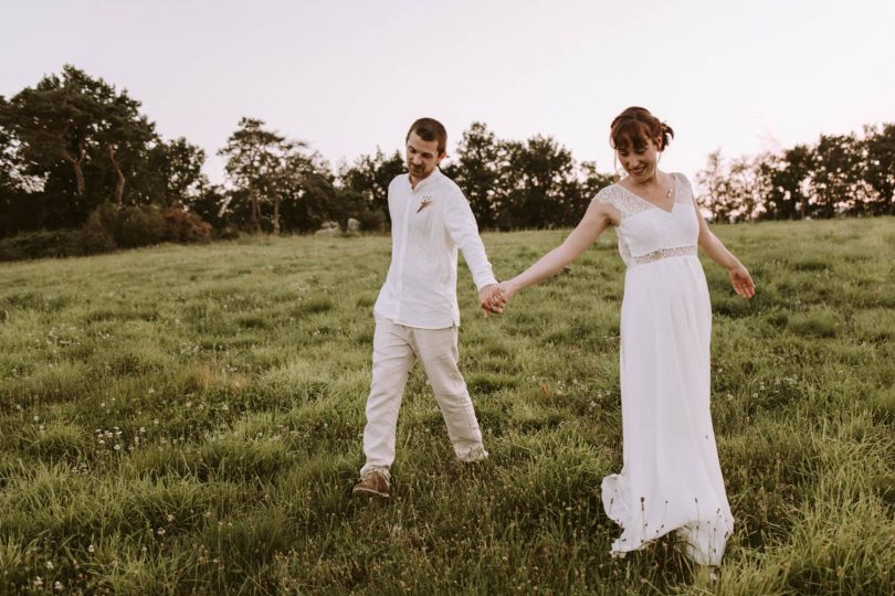 Un mariage en toute simplicité dans une maison familiale au coeur de la Loire - Photos : Marine Marques - Blog mariage : La mariée aux pieds nus