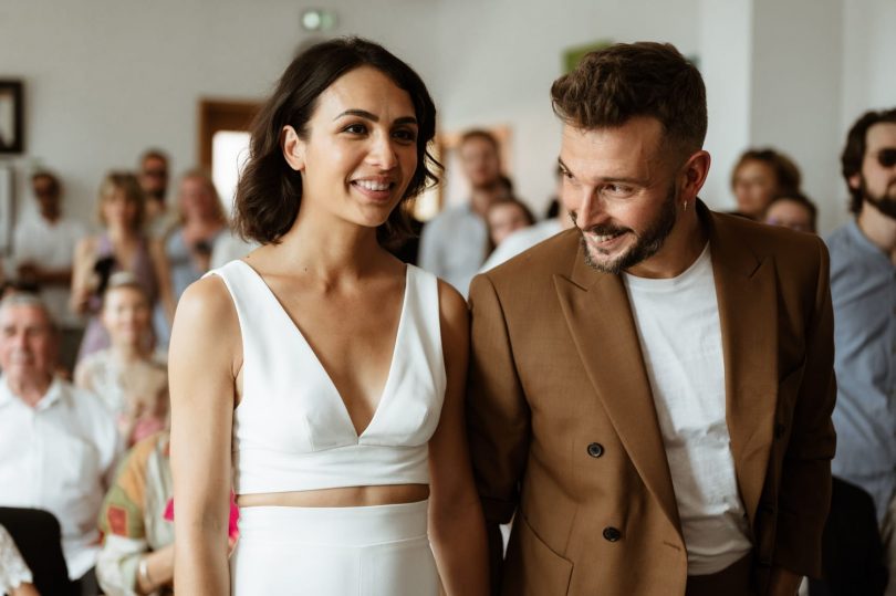 Un mariage surprise dans une ambiance indus en noir et blanc - Photos : Marie Dubrulle - Blog mariage : La mariée aux pieds nus