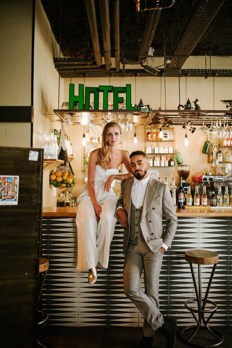 Un mariage urbain dans une piscine désaffectée - Photos : Mélanie Bultez - Blog mariage : La mariée aux pieds nus