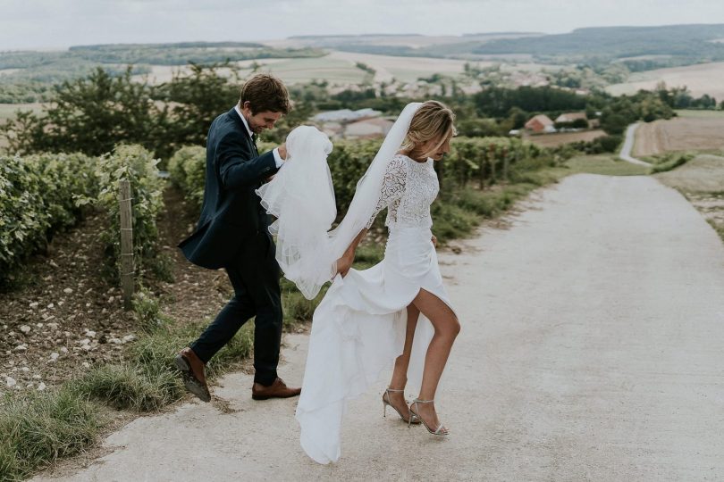 Un mariage végétal en Champagne - Photos : Madame B Photographie - Blog mariage : La mariée aux pieds nus