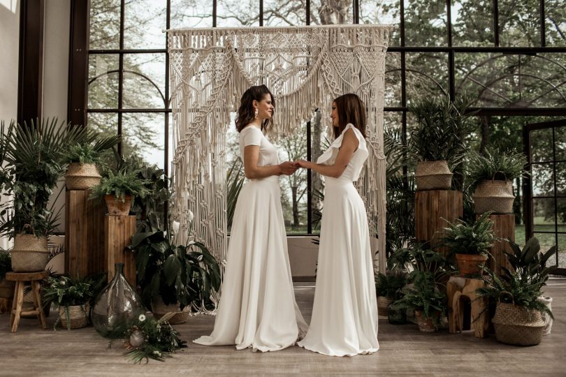 Un mariage végétal et exotique aux inspirations bohèmes