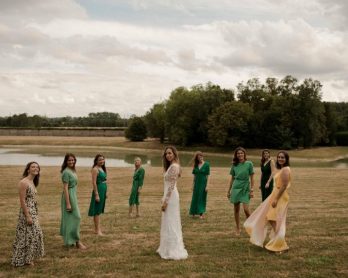 Mariage en vert : 50 idées de tenues pour les demoiselles d'honneur et les invitées