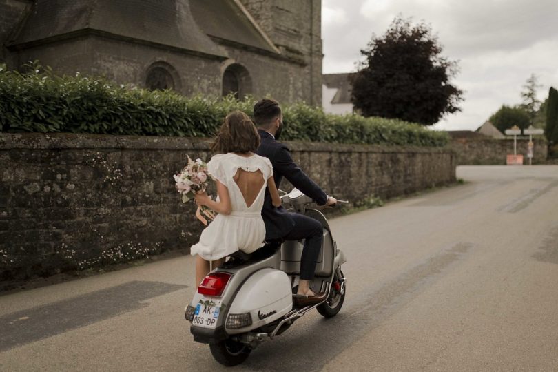 Un mariage en vert en Bretagne - La mariée aux pieds nus