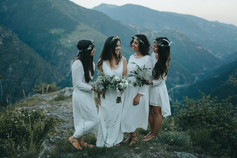 Un mariage à la montagne dans les Alpes Maritimes - A découvrir sur le blog mariage www.lamaireeauxpiedsnus.com - Photos : Reego Photographie