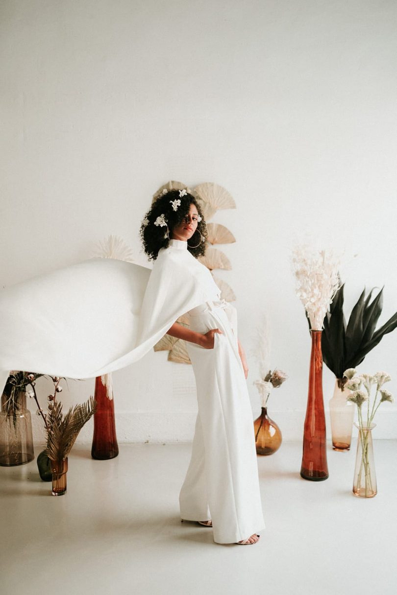 Un mariage simple et moderne en ornage et blanc - Photos : Anne Sophie Benoit - Blog mariage : La mariée aux pieds nus