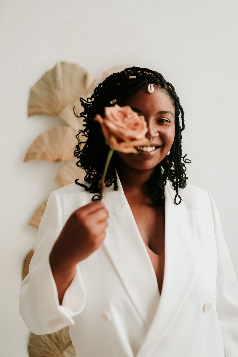 Un mariage simple et moderne en ornage et blanc - Photos : Anne Sophie Benoit - Blog mariage : La mariée aux pieds nus