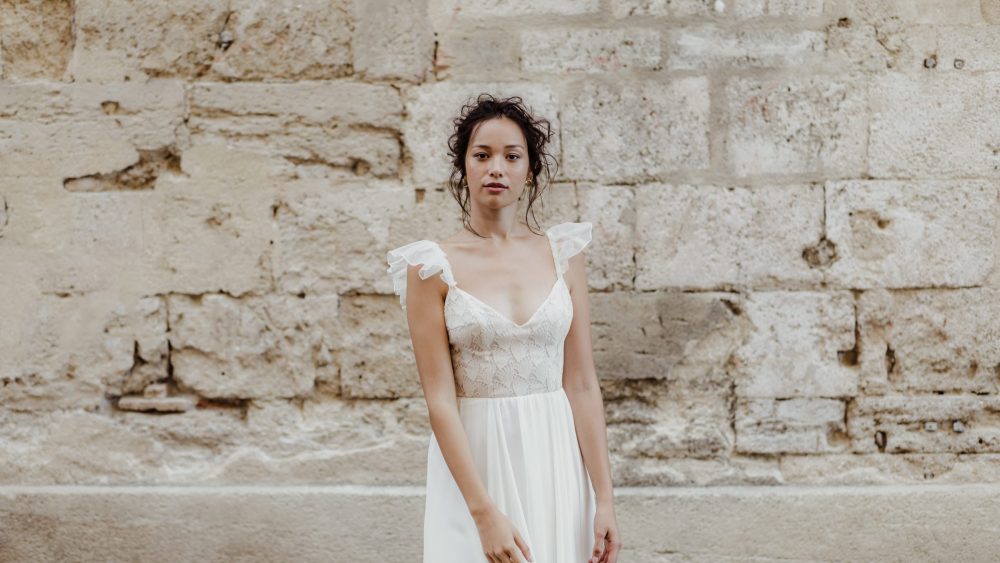 Marielle Maury - robes de mariée - Collection 2020 - Photos : Capyture - Blog mariage : La mariée aux pieds nus
