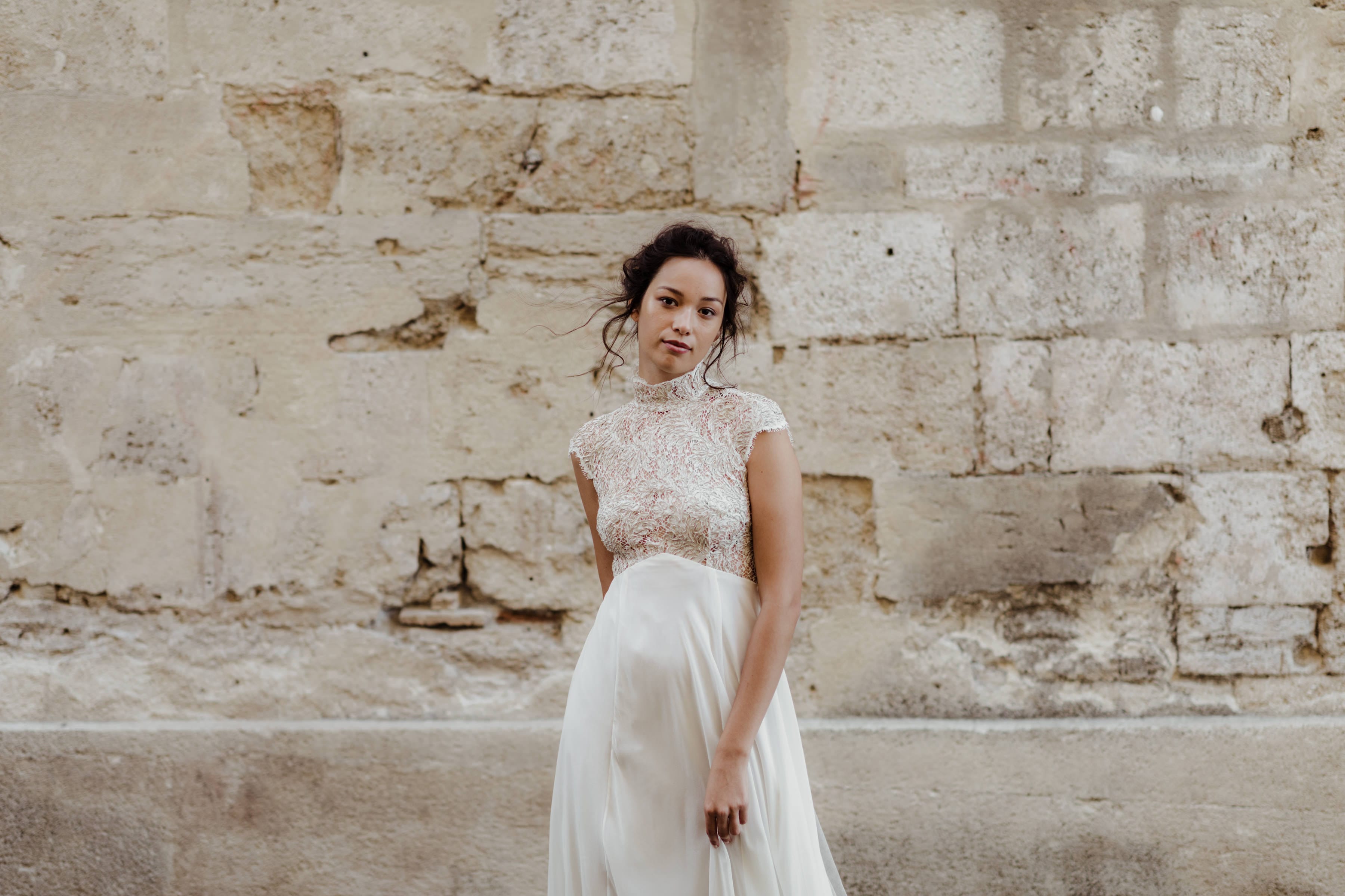 Marielle Maury - robes de mariée - Collection 2020 - Photos : Capyture - Blog mariage : La mariée aux pieds nus