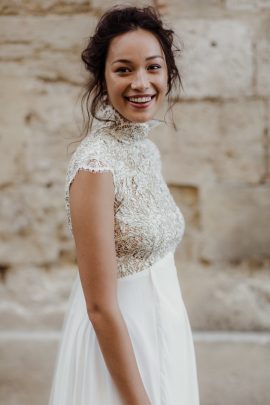 Marielle Maury - robes de mariée - Collection 2020 - Photos : Capyture - Blog mariage : La mariée aux pieds nus