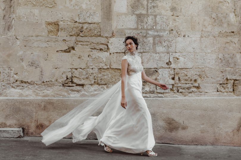 Marielle Maury - robes de mariée - Collection 2020 - Photos : Capyture - Blog mariage : La mariée aux pieds nus