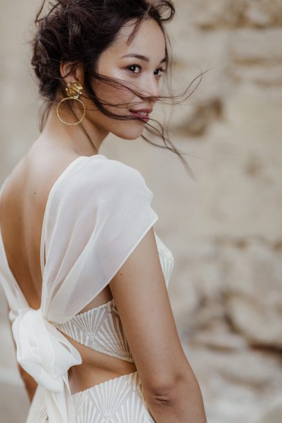 Marielle Maury - robes de mariée - Collection 2020 - Photos : Capyture - Blog mariage : La mariée aux pieds nus