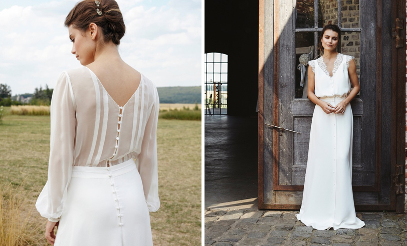 Mathilde Marie - Robes de mariée - Collection 2018 - Blog mariage : La mariée aux pieds nus