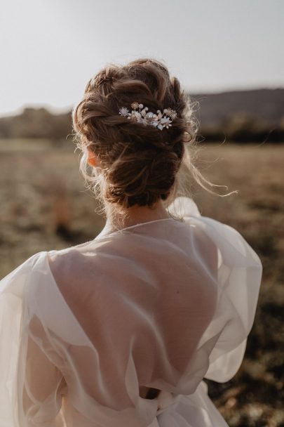 Mme Hair - Accessoires de mariée - Collection 2021 - Photos : Clarisse et JOhan - Blog mariage : La mariée aux pieds nus