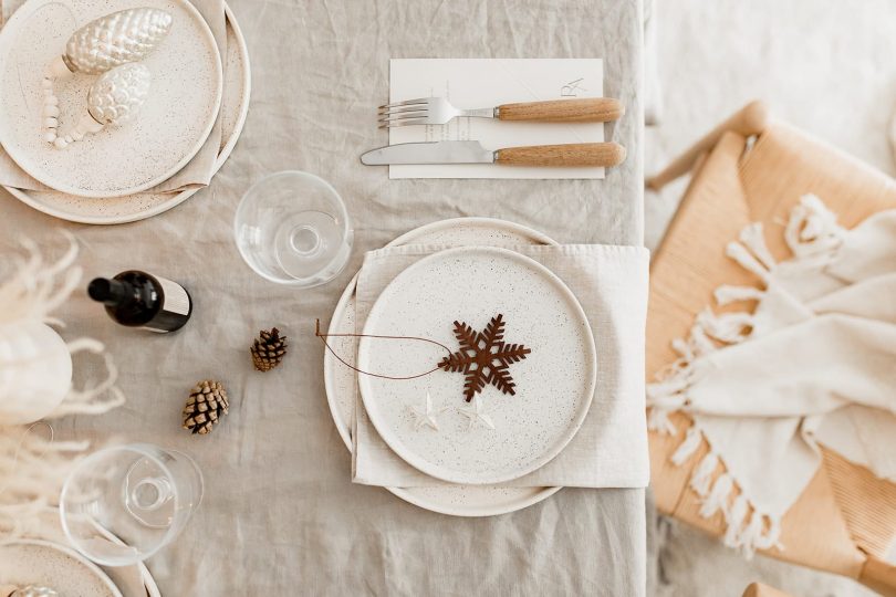 Un Noel simple et moderne - Photos : Rock'n Brides - Décoration : Atelier Blanc - Blog mariage : La mariée aux pieds nus