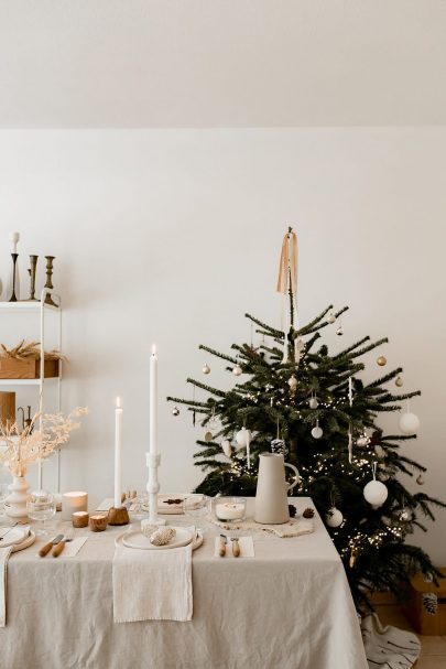 Un Noel simple et moderne - Photos : Rock'n Brides - Décoration : Atelier Blanc - Blog mariage : La mariée aux pieds nus