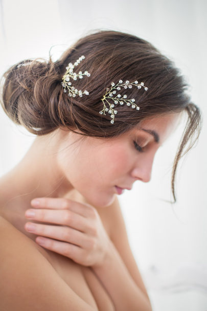 Rhapsodie - Accessoires de tête pour mariée - A découvrir sur le blog mariage www.lamarieeauxpiedsnus.com - Photos : Claude Masselot