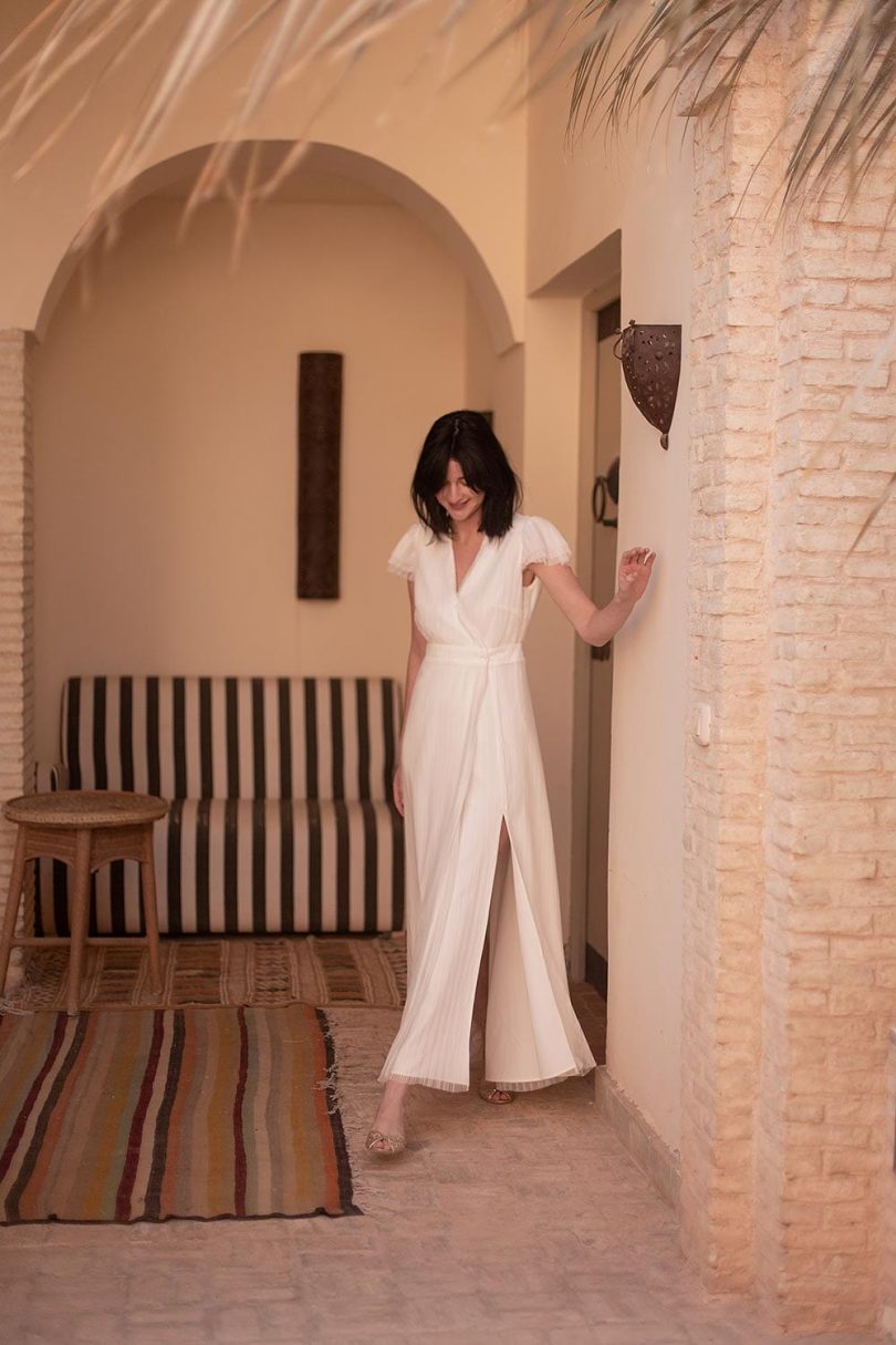 Maison Lemoine - Robes de mariée - Collection Amour Nomade - Photos : Marion Colombani - Blog mariage : La mariée aux pieds nus