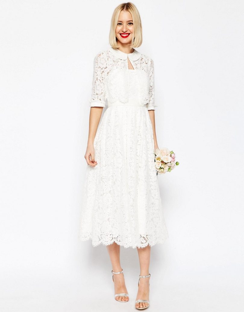 Robe de mariée courte et petit budget - A découvrir sur le blog mariage La mariée aux pieds nus