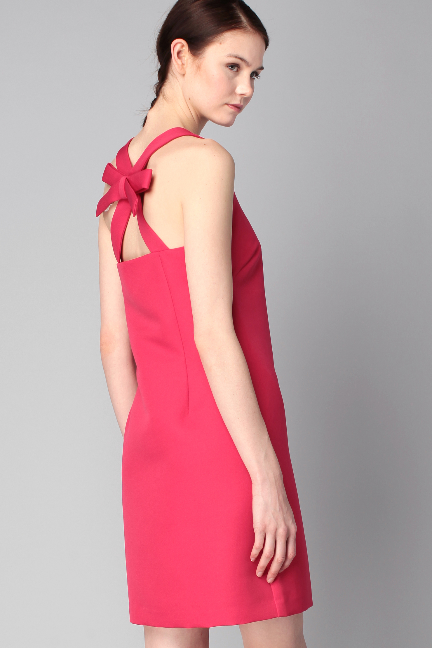 Robe Fuchsia D Ete Bustier Cœur Plisse Pour Demoiselle D Honneur