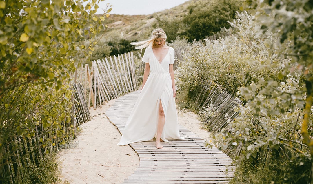 Robes de mariée Anna Dautry - Blog mariage : La mariée aux pieds nus