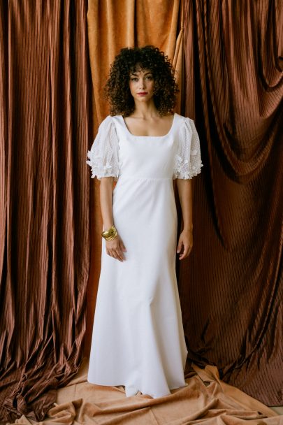 Clémentine Iacono - Robes de mariée - Collection 2023 - Photos : Chloé Lapeyssonnie - Blog mariage : La mariée aux pieds nus